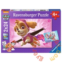 Ravensburger 2 x 24 db-os puzzle - Mancs őrjárat - Skye és Everest (09152)