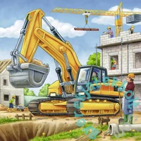 Ravensburger 3 x 49 db-os puzzle - Munkagépek az építkezésen (09226)