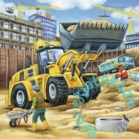 Ravensburger 3 x 49 db-os puzzle - Munkagépek az építkezésen (09226)