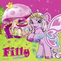 Ravensburger 3 x 49 db-os puzzle - Filly pillangó pónik (09251)