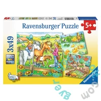 Ravensburger 3 x 49 db-os puzzle - Élet a farmon (09293)
