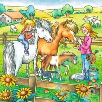 Ravensburger 3 x 49 db-os puzzle - Élet a farmon (09293)