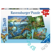 Ravensburger 3 x 49 db-os puzzle - Dinoszauruszok (09317)