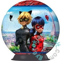 Ravensburger 72 db-os 3D gömb puzzle - Miraculous (11167)