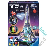 Ravensburger 216 db-os 3D Mickey &amp; Minnie Night Edition puzzle - Eiffel-torony (12520)