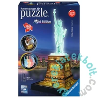 Ravensburger 108 db-os 3D Night Edition puzzle - Szabadság szobor (12596)