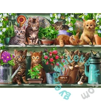Ravensburger 500 db-os puzzle - Cicák a polcon (12000205)