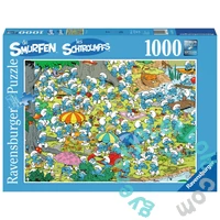 Ravensburger 1000 db-os puzzle - Hupikék Törpikék - Piknik (19876)