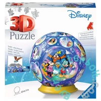 Ravensburger 72 db-os 3D gömb puzzle - Disney karakterek Földgömb (11561)