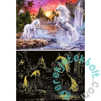 Ravensburger 500 db-os Fluoreszkáló puzzle - Unikornisok a folyóban (12000471)