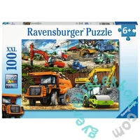 Ravensburger 100 db-os XXL puzzle - Járművek az építkezésen (12973)
