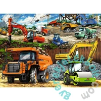 Ravensburger 100 db-os XXL puzzle - Járművek az építkezésen (12973)