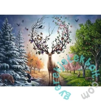 Ravensburger 1000 db-os puzzle - A varázslatos szarvas és a négy évszak (12001088)