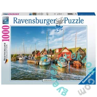 Ravensburger 1000 db-os puzzle - Ahrenshoop romantikus kikötői világa (17092)