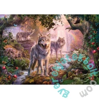 Ravensburger 1000 db-os puzzle - Farkascsalád nyáron (12000465)