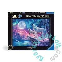 Ravensburger 500 db-os Fluoreszkáló puzzle - Farkasok a holdfényben (12000476)