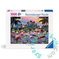 Ravensburger 1000 db-os puzzle - Rózsaszín flamingók (12000574)