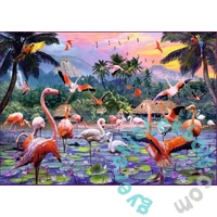 Ravensburger 1000 db-os puzzle - Rózsaszín flamingók (12000574)