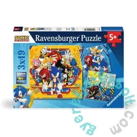 Ravensburger 3x49 db-os puzzle - Sonic a sündisznó (12001133)