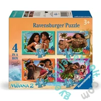 Ravensburger 4 az 1-ben Sziluett puzzle (12, 16, 20, 24db-os) - Vaiana 2 (12004088)