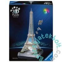 Ravensburger Iconics 216 db-os 3D puzzle - Night Edition - Eiffel torony (12008024)