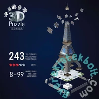 Ravensburger Iconics 216 db-os 3D puzzle - Night Edition - Eiffel torony (12008024)