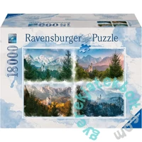 Ravensburger 18000 db-os puzzle - Neuschwanstein kastély - Négy évszak (16137)