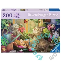 Ravensburger 200 db-os puzzle  - Huncut macskák (12001735)