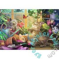 Ravensburger 200 db-os puzzle  - Huncut macskák (12001735)