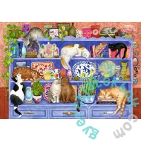 Ravensburger 200 db-os puzzle  - Macskák a polcon (12001367)