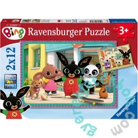 Ravensburger 2 x 12 db-os puzzle - Bing nyuszi mókázik (07618)