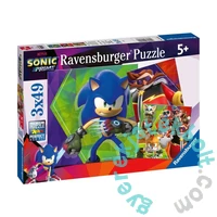 Ravensburger 3 x 49 db-os puzzle - Sonic (05695)