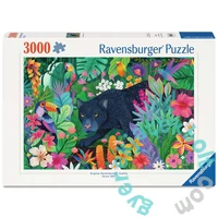 Ravensburger 3000 db-os puzzle  - Párduc a virágzó dzsungelben (12001748)