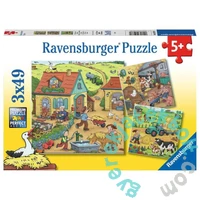 Ravensburger 3 x 49 db-os puzzle - Élet a farmon (05078)