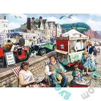 Ravensburger 4 x 500 db-os puzzle - Happy Days - Nyaralás brit módra (12001527)