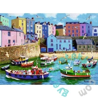 Ravensburger 4 x 500 db-os puzzle - Happy Days - Nyaralás brit módra (12001527)