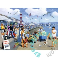 Ravensburger 4 x 500 db-os puzzle - Happy Days - Nyaralás brit módra (12001527)