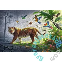 Ravensburger 500 db-os fa puzzle - WOODEN - Tiger in the Jungle (17514)