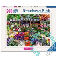 Ravensburger 500 db-os puzzle  - Virágpiac Franciaországban (12001815)