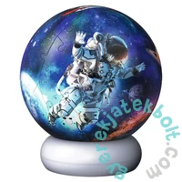 Ravensburger 72 db -os 3D világító gömb puzzle  - Árhajósok az űrben éjjeli fény (12008058)