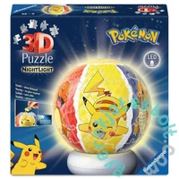 Ravensburger 72 db -os 3D világító gömb puzzle  - Pokémon éjjeli fény (12008053)
