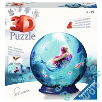 Ravensburger 72 db-os 3D gömb puzzle - Sellőlány (11250)