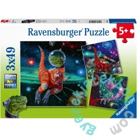 Ravensburger 3 x 49 db-os puzzle - Galaktikus dínók (05127)