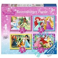 Ravensburger 4 az 1-ben puzzle (12, 16, 20, 24 db-os) - Disney Princess (07397)