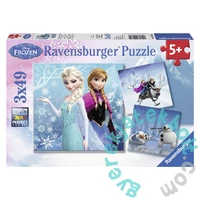 Ravensburger 3 x 49 db-os puzzle - Jégvarázs - Téli kalandok (09264)