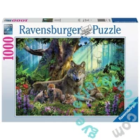 Ravensburger 1000 db-os puzzle - Farkasok az erdőben (15987)