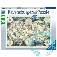 Ravensburger 1500 db-os puzzle - Fantasztikus állatok térképe (16003)
