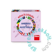 Dino Társasjáték Móka és zászlók - Amerika és Ausztrália (731783)