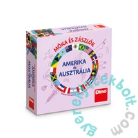 Dino Társasjáték Móka és zászlók - Amerika és Ausztrália (731783)