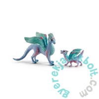 Schleich 70592 Virágos sárkánymama és kis sárkány figurák - bayala (SLH70592)